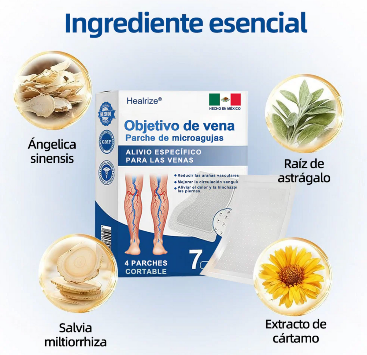 Tienda Oficial | 𝐻𝑒𝑎𝑙𝑟𝑖𝑧𝑒® Piernas Ligeras 12-en-1 🩹 Advanced Nano Microneedle Patch 🇲🇽 (Una vez al día · resultados en 7 días) 👨⚕️ Para várices, Reduce arañitas, mejora circulación, alivia piernas cansadas y esa pesadez que no te deja estar cómoda 💝
