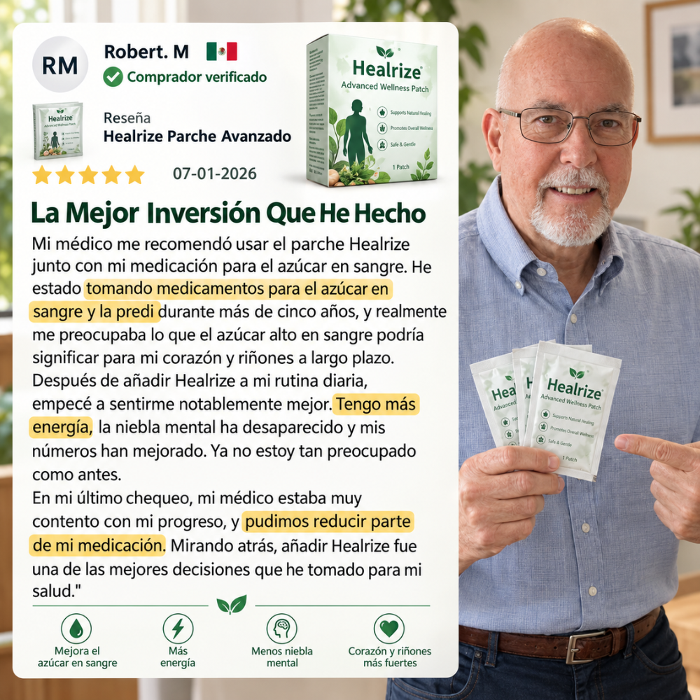 Healrize® 2026 Parche Adelgazante 12-en-1 con Moringa · Berberina × NAD+ 🇲🇽