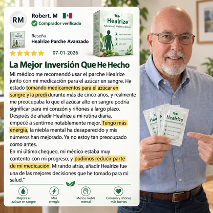 Healrize® 2026 Parche Adelgazante 12-en-1 con Moringa · Berberina × NAD+ 🇲🇽